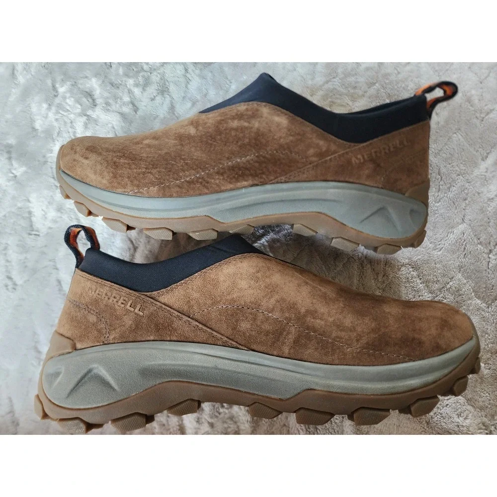 Merrell Winter Moc 3 Earth Brown Suede Mens Slip On Shoes 11 J004455